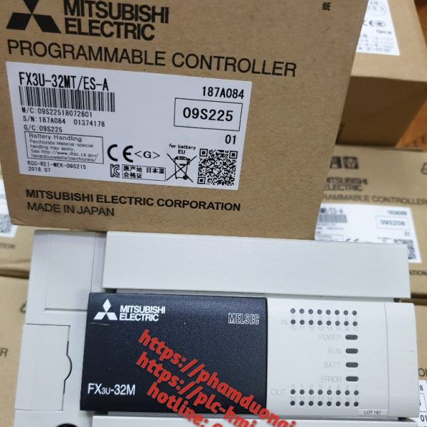 PLC MITSUBISHI FX3U-32MT/ES-A BỘ LẬP TRÌNH LOGIC