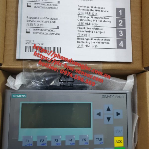 MÀN HÌNH SIEMENS KP300 BASIC MONO PN 6AV6647-0AH11-3AX0