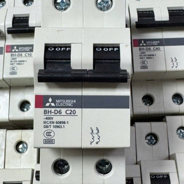 CẦU DAO ĐIỆN BH-D6 2P 20A TYPE C N CẦU DAO ĐIỆN BH-D6 2P 20A TYPE C N