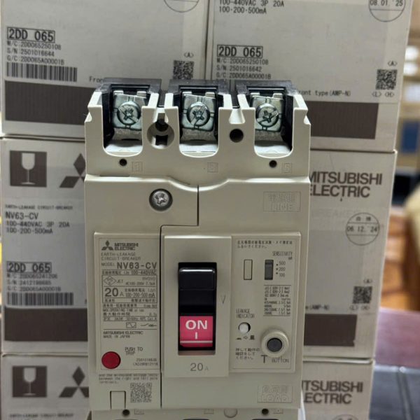 Cầu dao chống rò & quá tải dạng khối NV63-CV 3P 20A 100-440V 1.2.500mA Cầu dao chống rò & quá tải dạng khối NV63-CV 3P 20A 100-440V 1.2.500mA