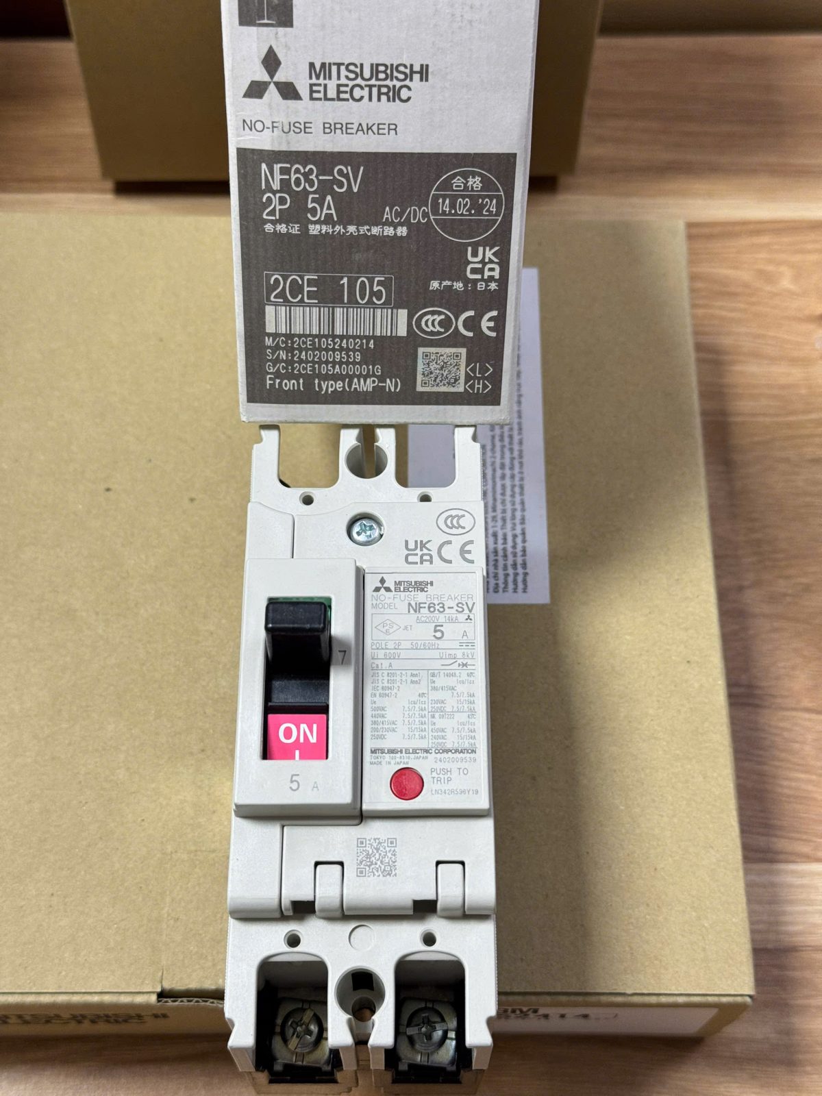APTOMAT MITSUBISHI NF63-SV 2P 5A