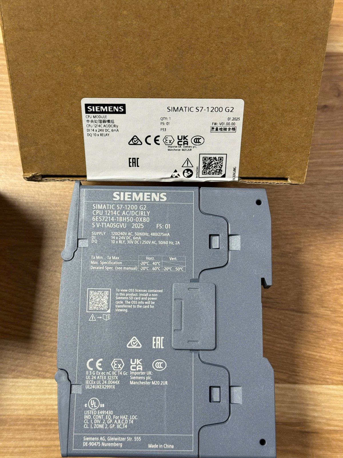 SIEMENS 6ES7214-1BH50-0XB0