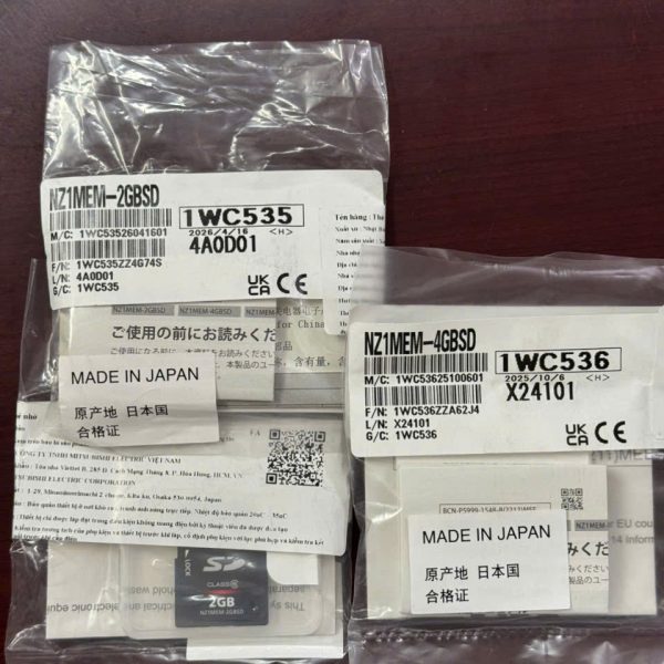 THẺ NHỚ MITSUBISHI NZ1MEM-4GBSD THẺ NHỚ MITSUBISHI NZ1MEM-4GBSD